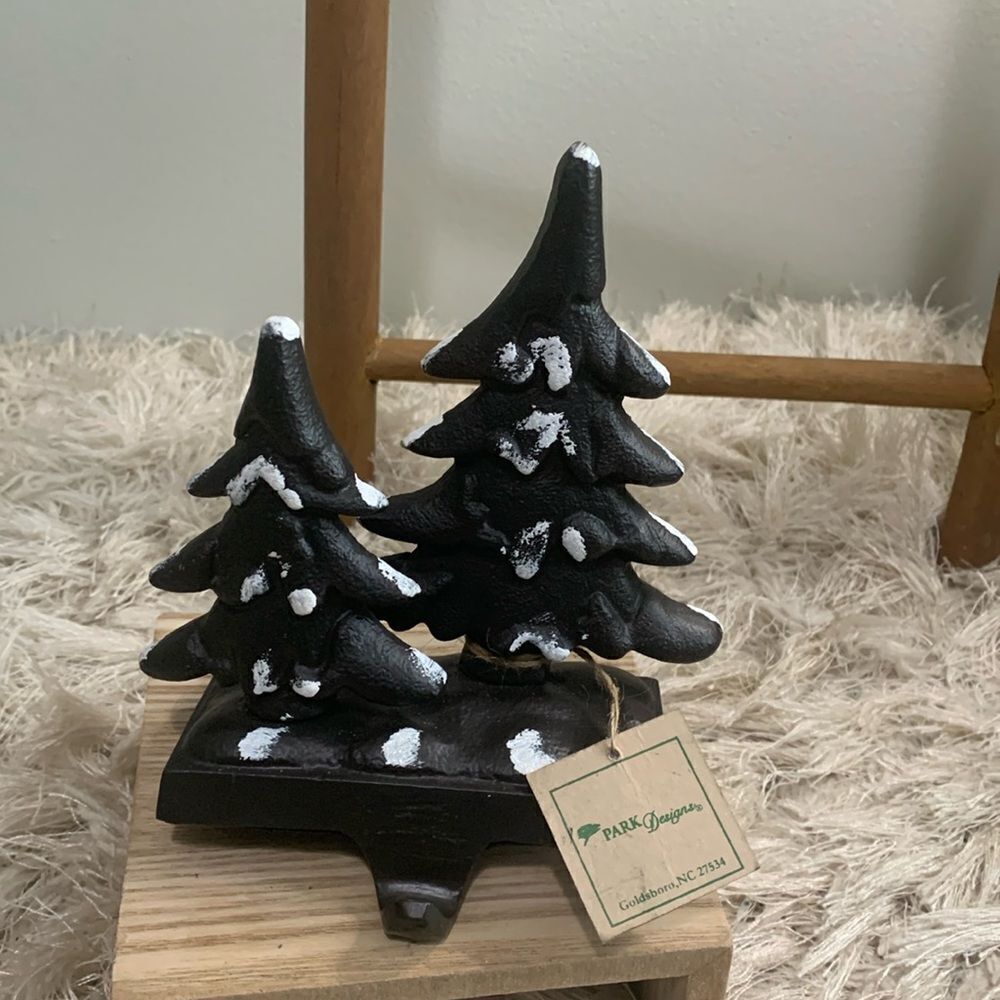 Park Designs‎ Goldsboro, NC Cast Metal Glitter Trees Stocking Hanger